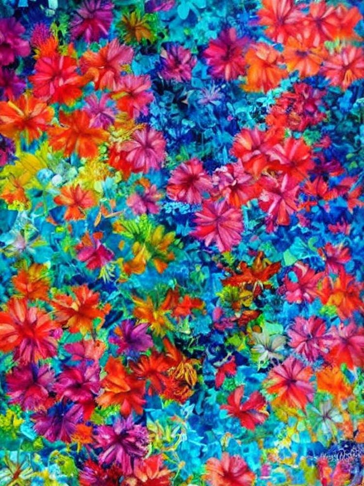 Acropora Secale Vibrant Painting