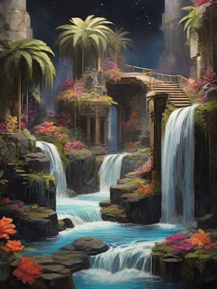 Waterfalls In The Jungle