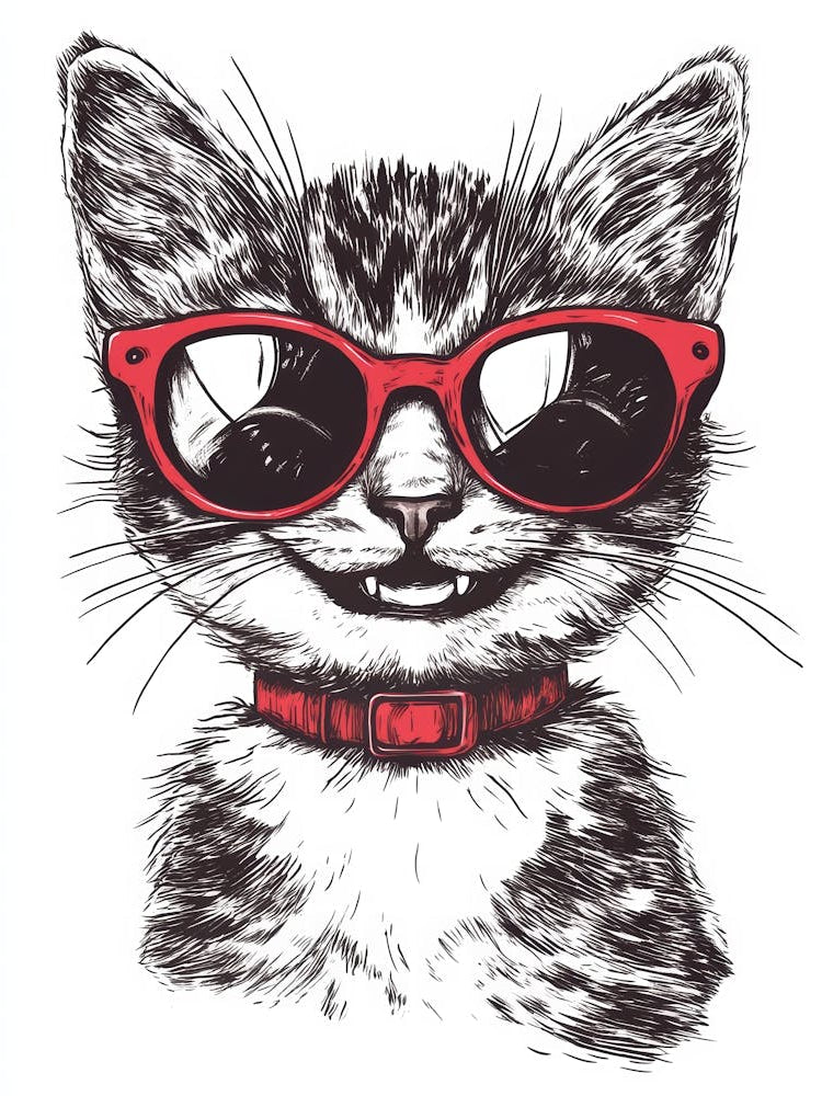 Cat In Sunglasses 10