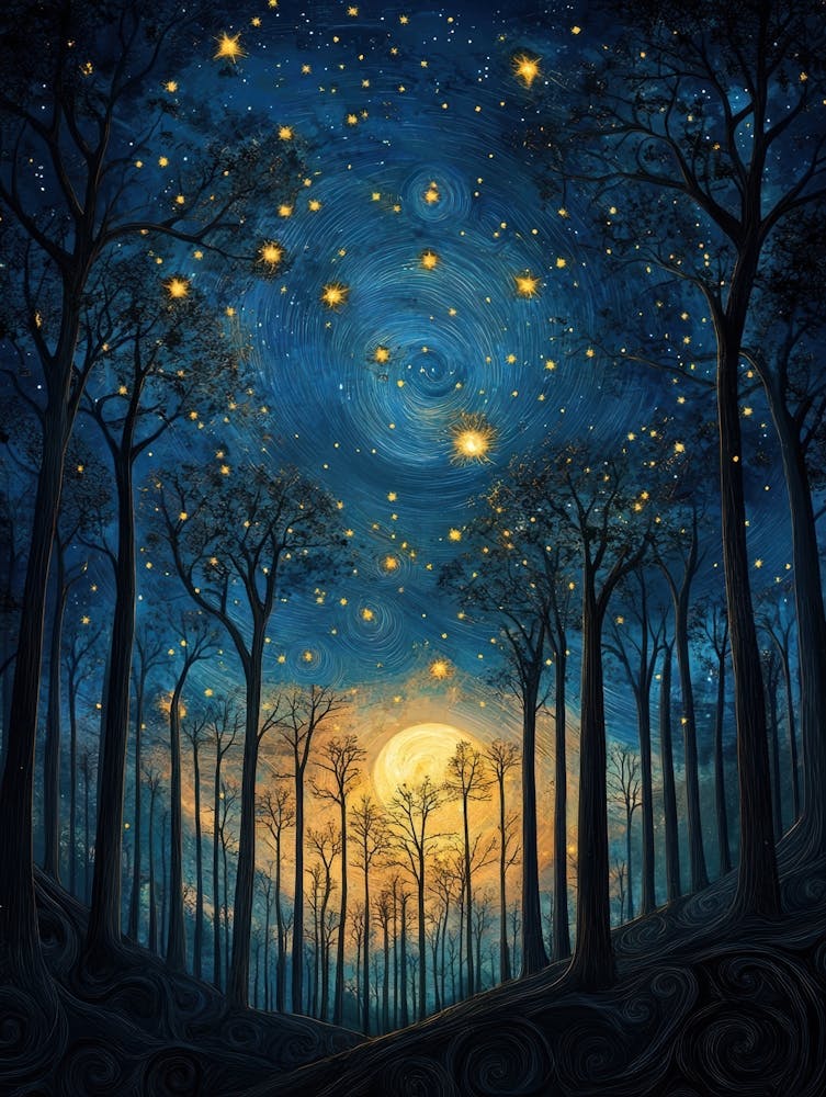 Starry Night Forest 3