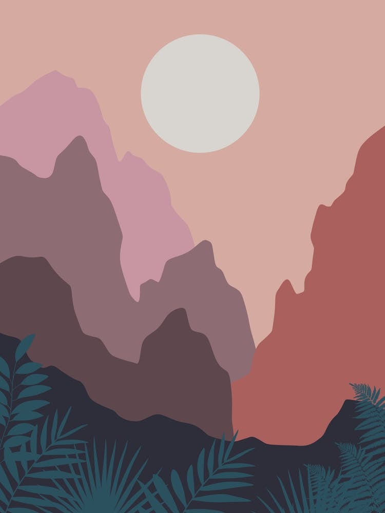 Sunset In The Mountains 3