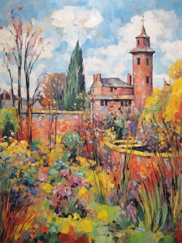 Autumn Gardens Painting Sissinghurst Castle Garden United Kingdom