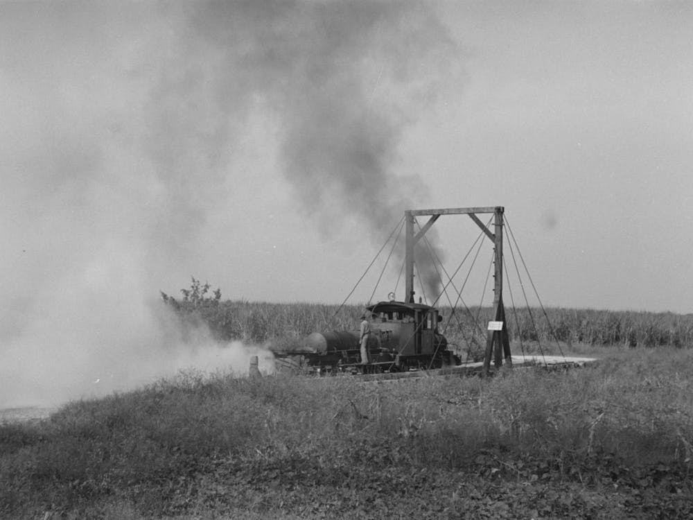Untitled Photo, Possibly Related To Weed Burner In Operation Near Jeanerette, Louisiana By Russell Lee