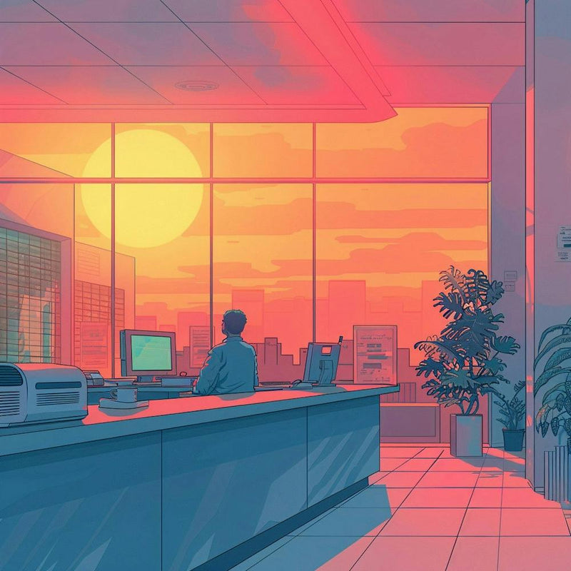 Hd Wallpapers Lofi Sunset
