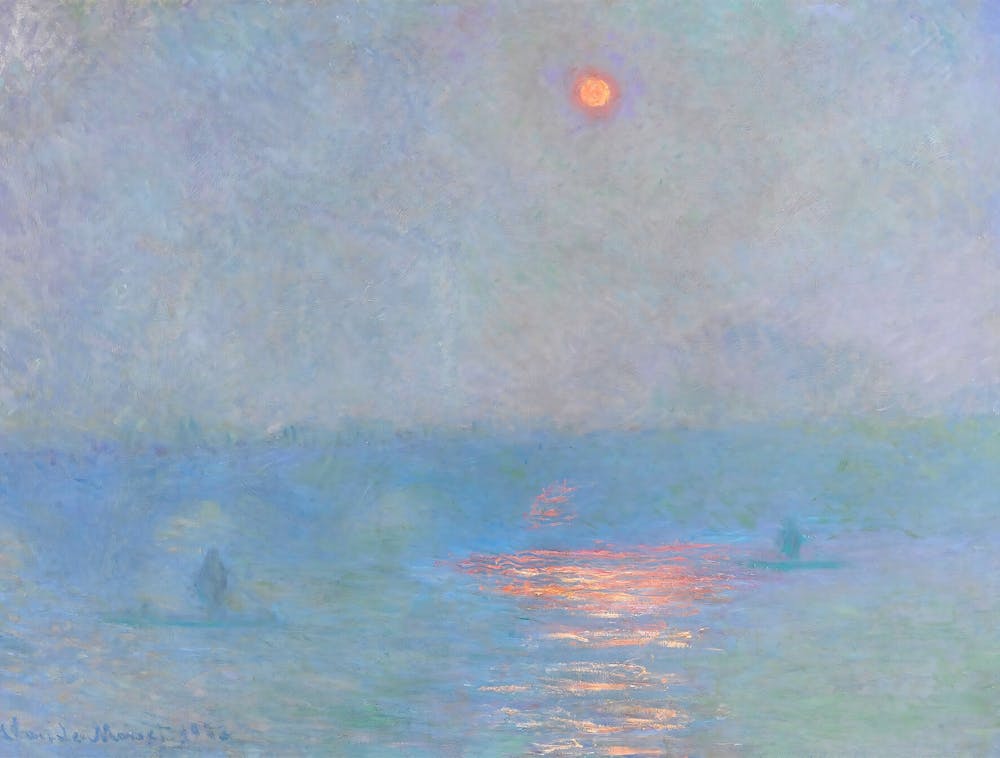 Claude Monet - Sunrise On The Seine