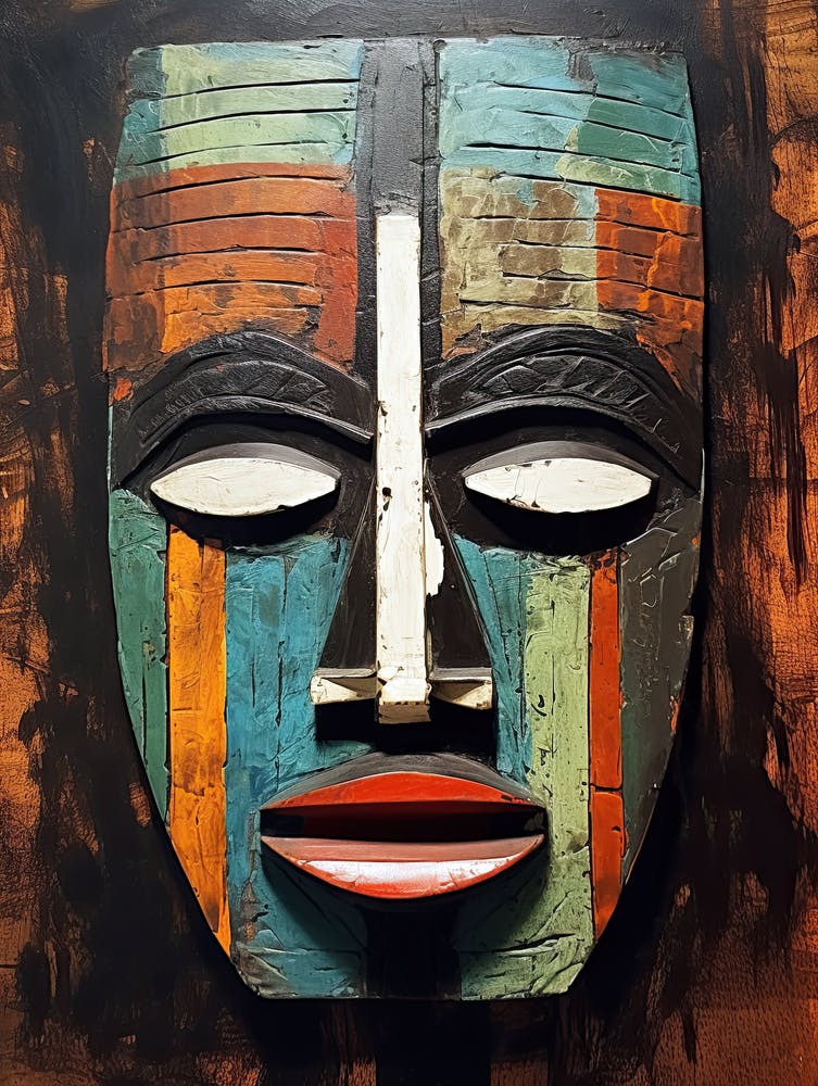 Schatten des Erbes; Kunstvolle Afrikanische Masken