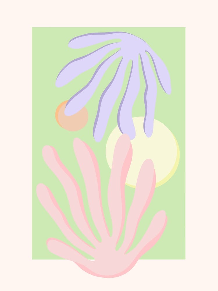 Pastel Paper Cutout 