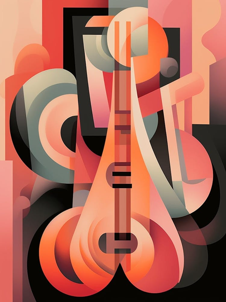 Cubist Abstract Geometric Lady Illustration 11