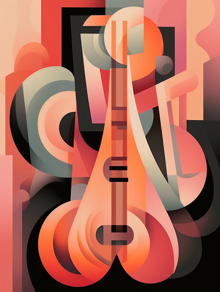 Cubist Abstract Geometric Lady Illustration 11