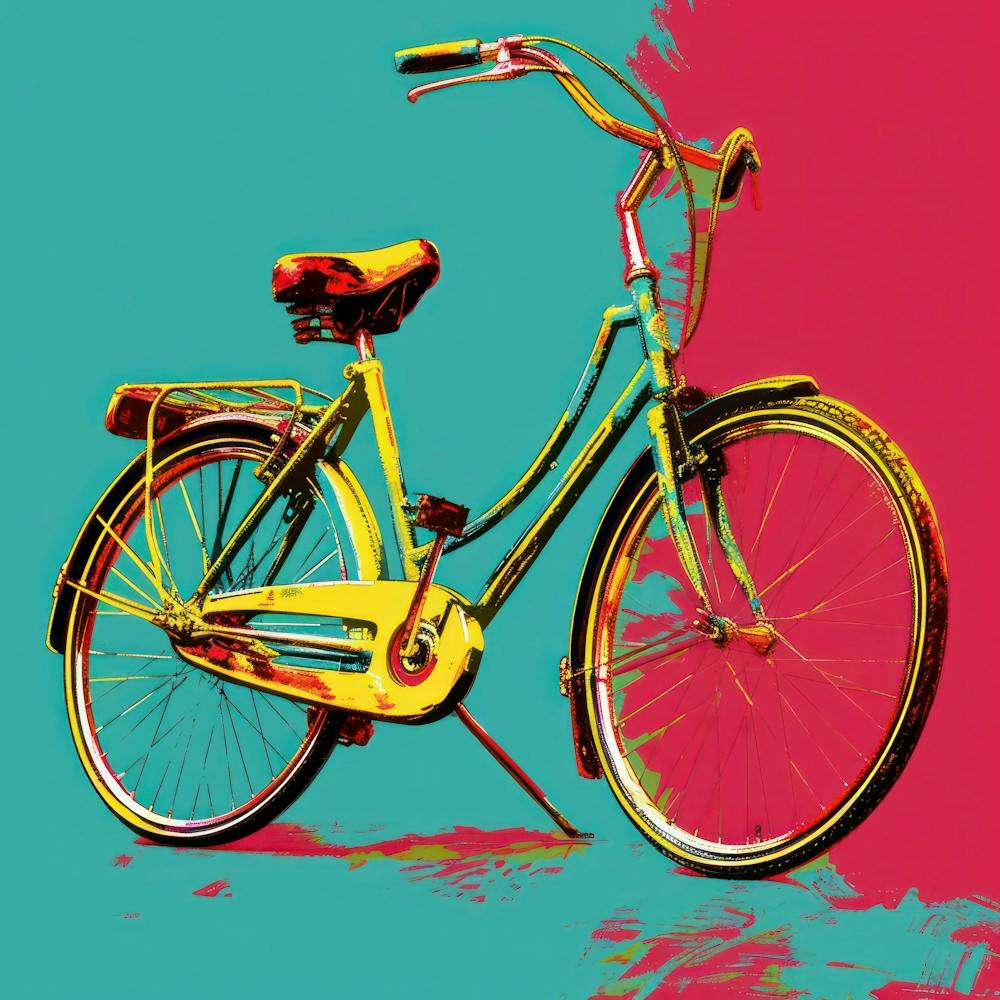 Retro-Fahrrad Pop-Art 4