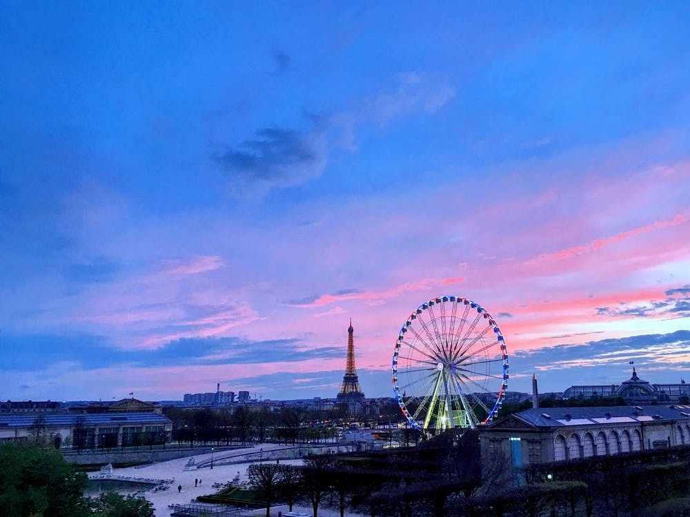 Sunset In Paris from the Westin Paris Vendome (Paris Series)