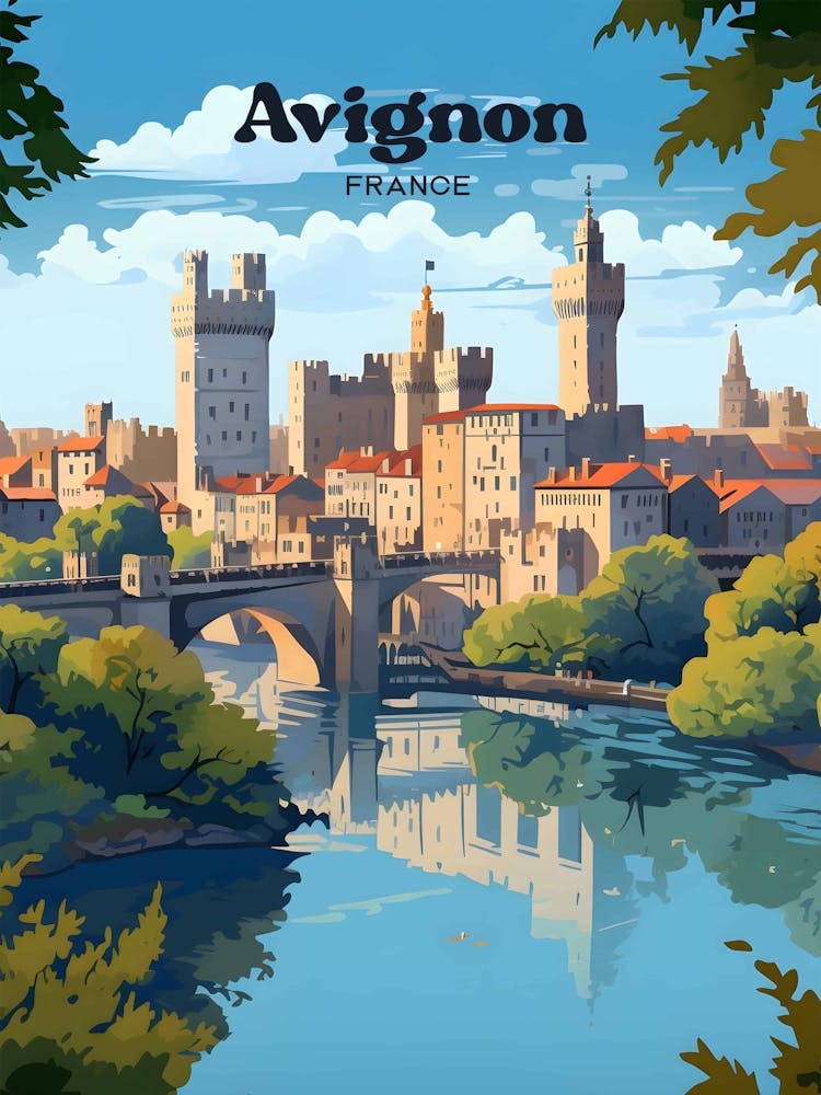 Avignon France Palace Palais des Papes Travel Art