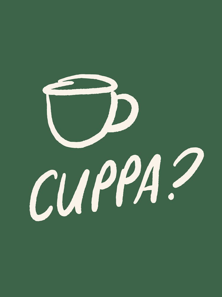 Cuppa green and cream kitchen