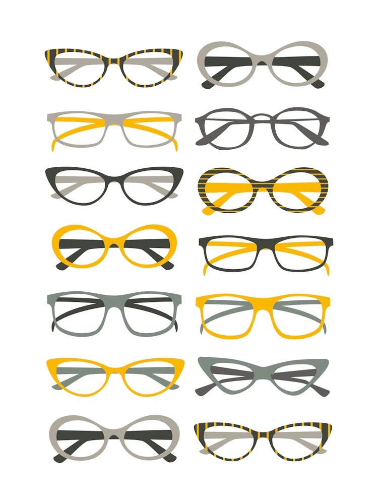 Retro Glasses Print