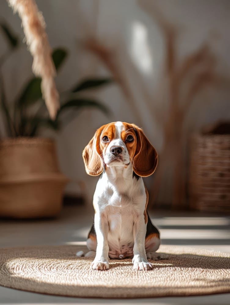 Beagle Dog.Generated AI. Wall