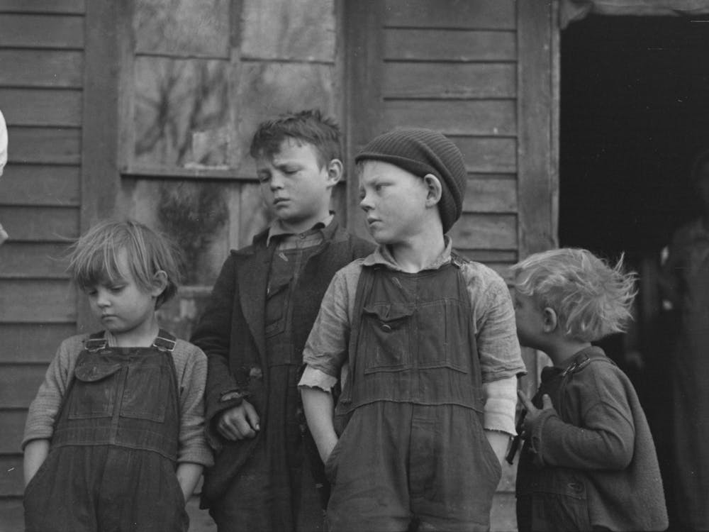 Kinder von Frank Moody, Miller Township, Woodbury County, Iowa von Russell Lee