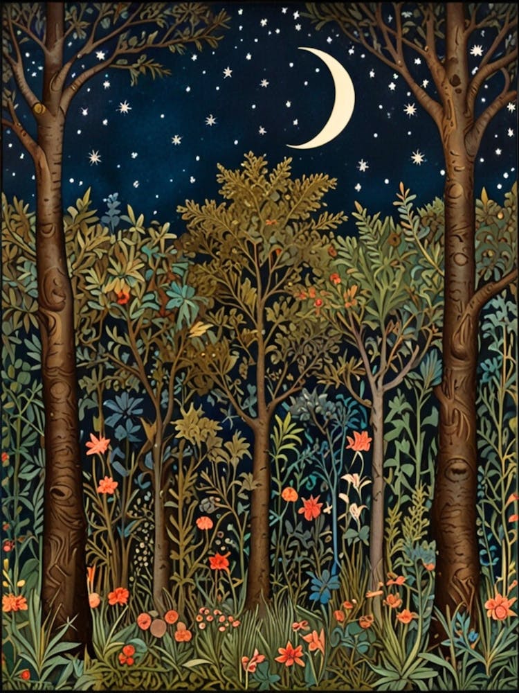 William Morris Nacht im Wald 20