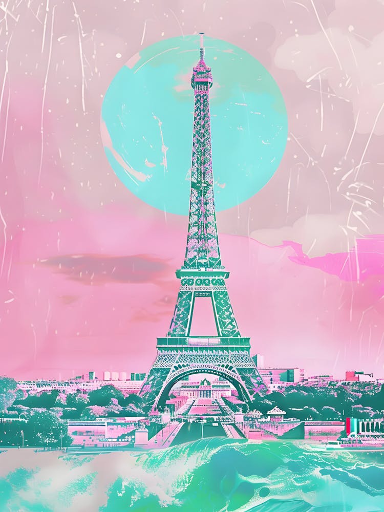 Paris Eiffel Tower Painting