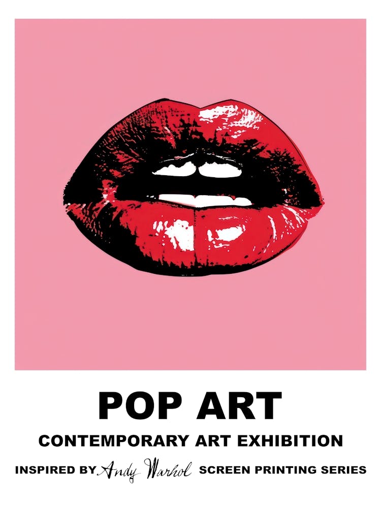 Poster Lips Pop Art 2