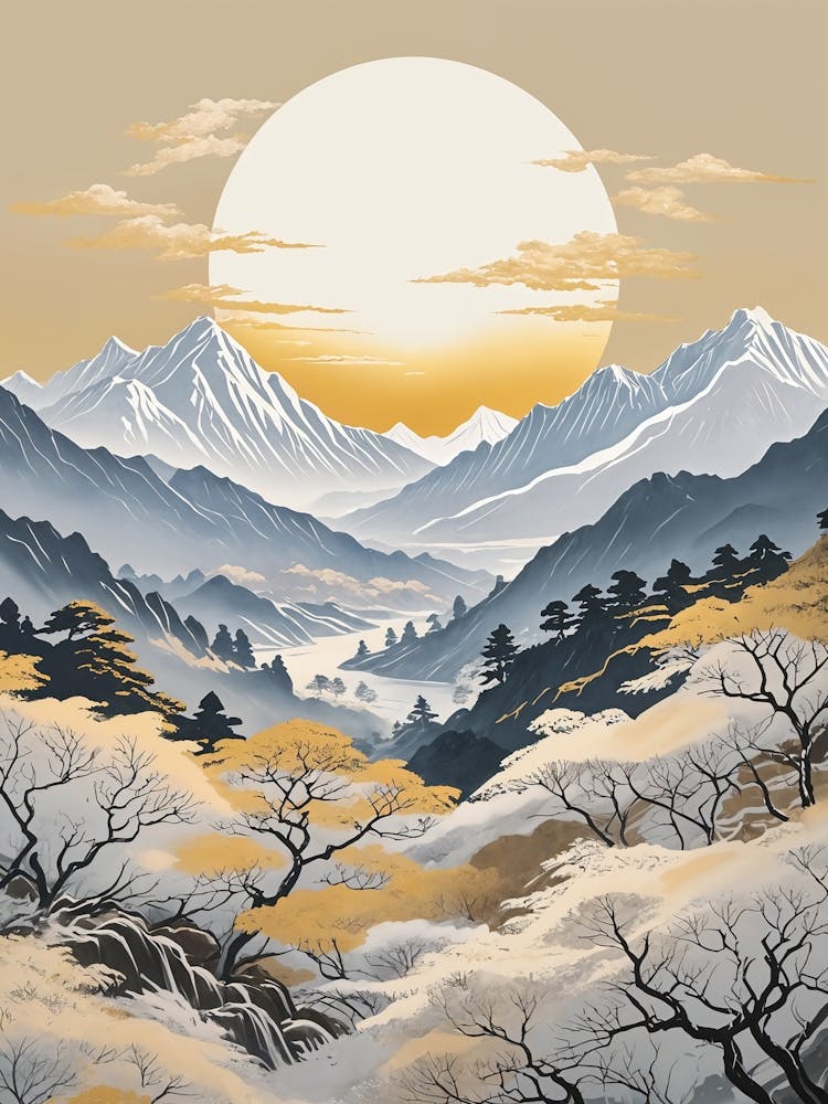 Serene Mountain Sun no1
