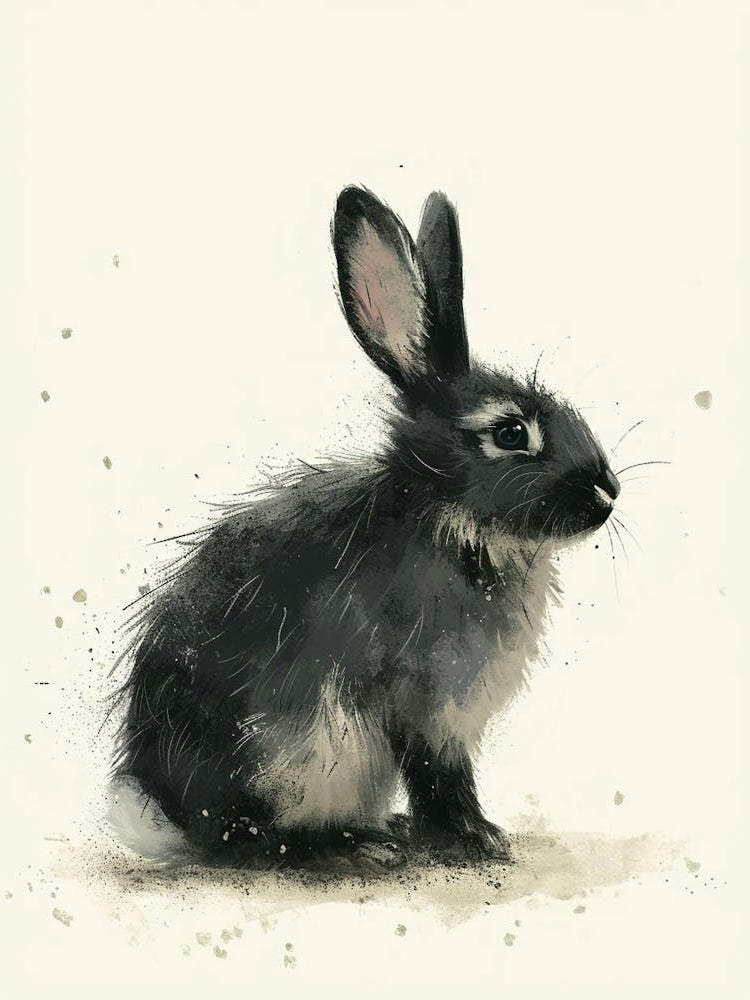 Jersey Wooly Rabbit Nursery Illustration 3