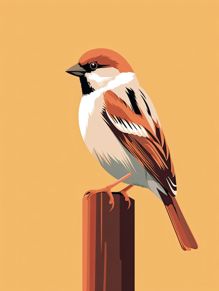 Timeless Sparrow Serenity