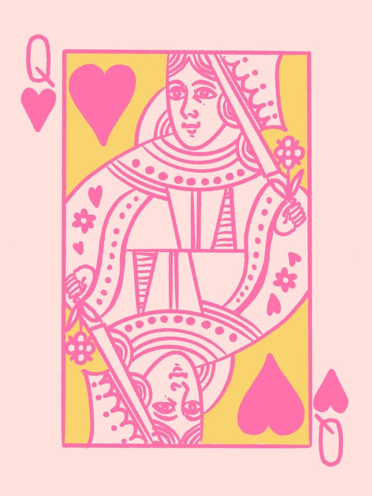 Queen Of Hearts | Yellow