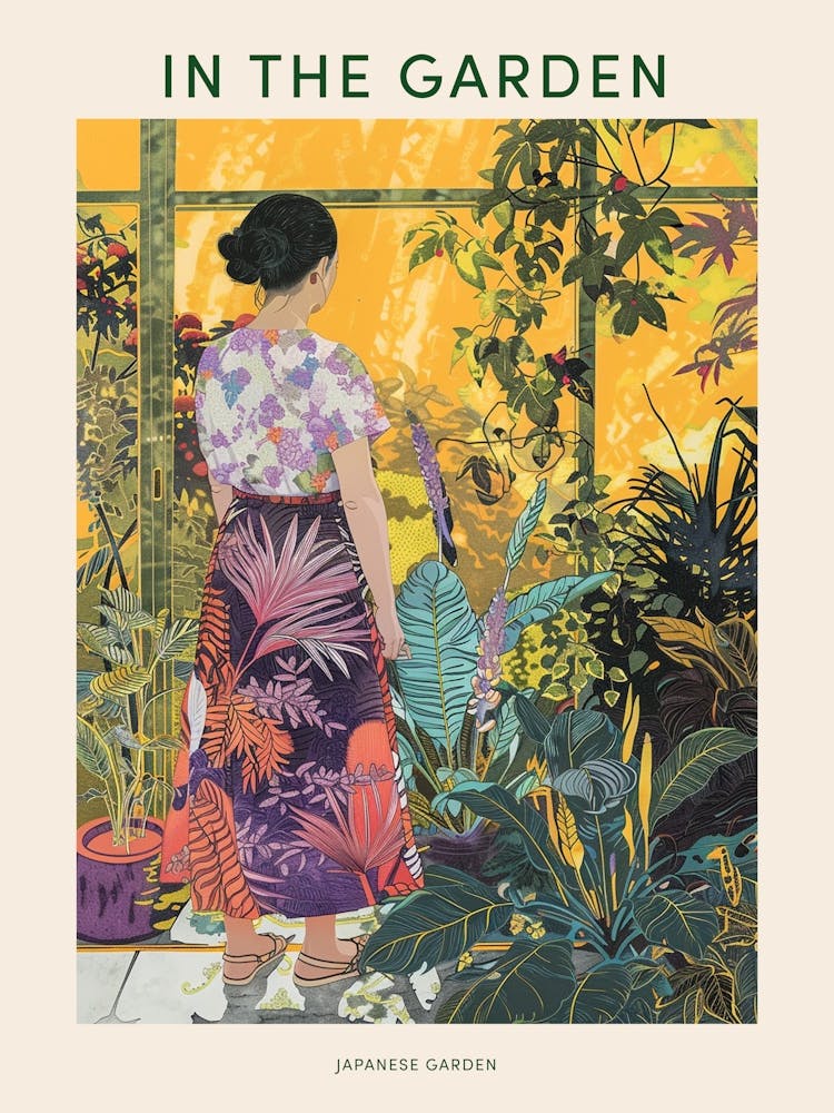 In The Garden Poster Japanese Garden 1
