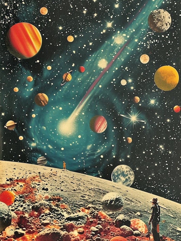 Retro Kitsch Space Collage 4
