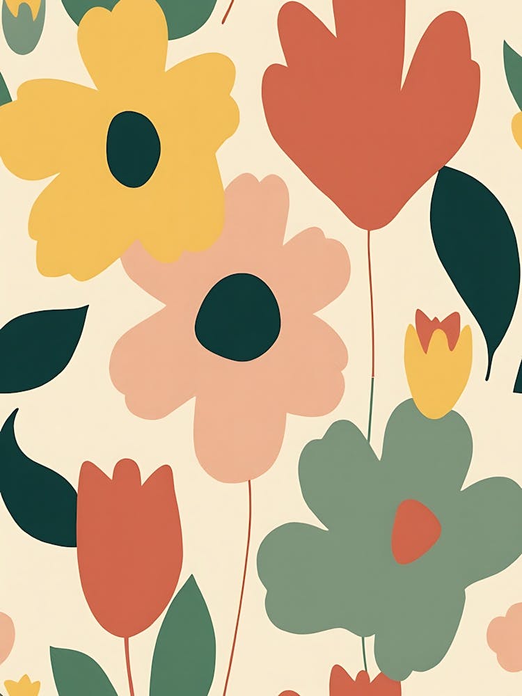 Sonnengestärkte Böhmische Botanische Motive