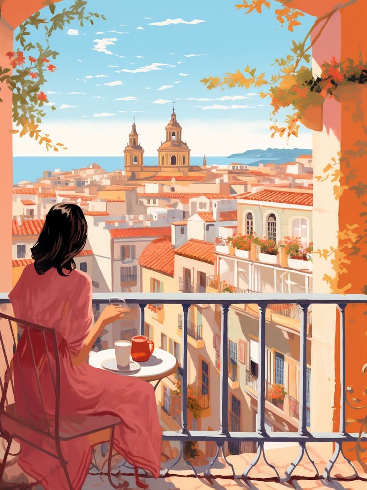 Valencia Spain 1 Illustration