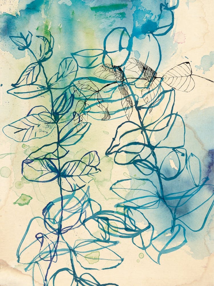Blue Wash Leaf