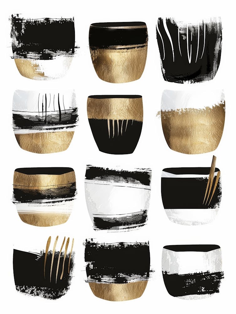 Black And Gold Bowls 1