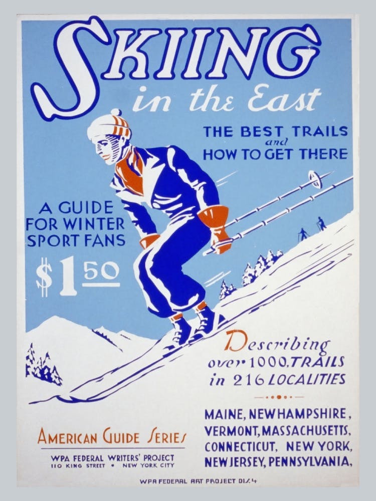 American Winter Sport Guide Vintage