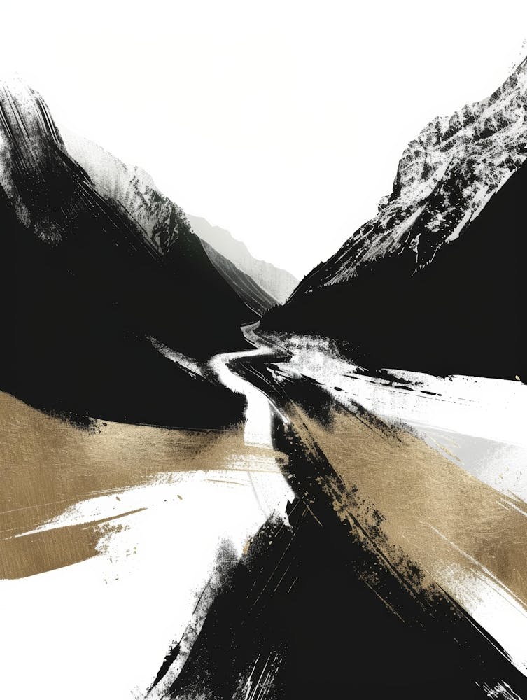 Black And Gold Canvas Print 65