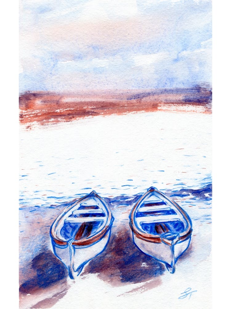 Two Boats On The Beach