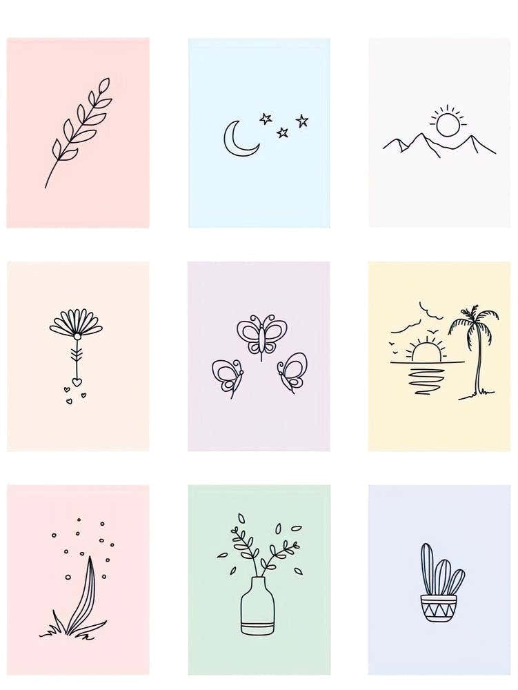 Set Of Hand Drawn Icons