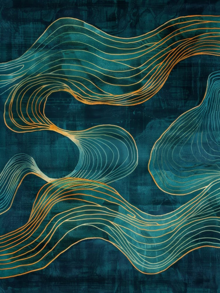 Abstract Wave Painting 4