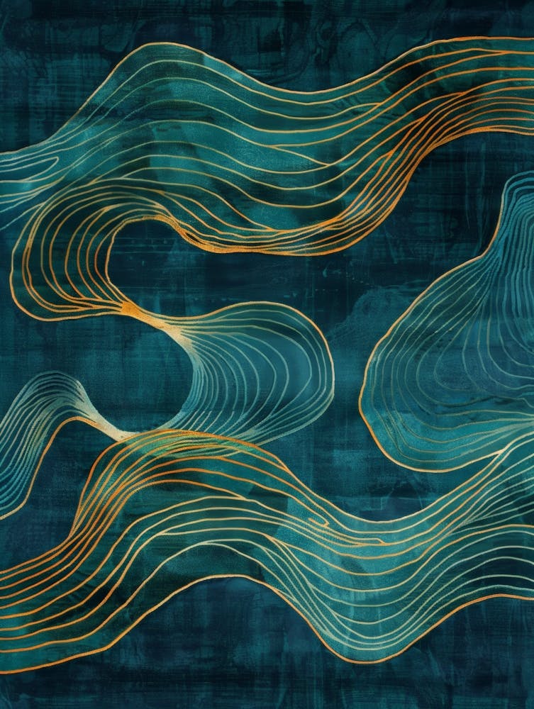 Abstract Wave Painting 4