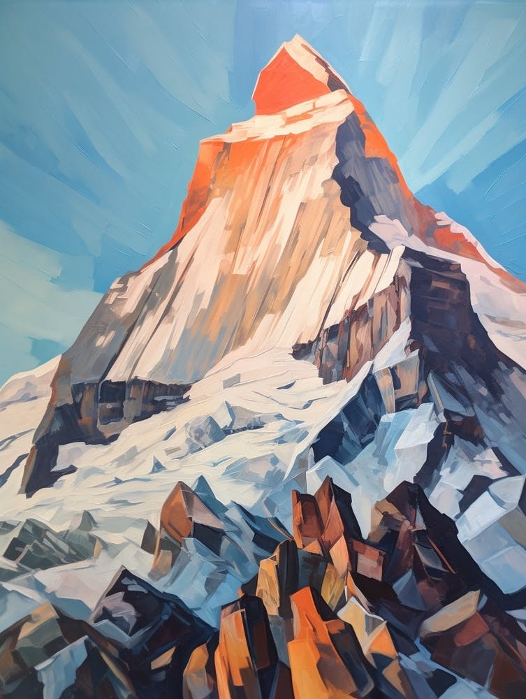 Matterhorn Schweiz 2 Berg Gemälde
