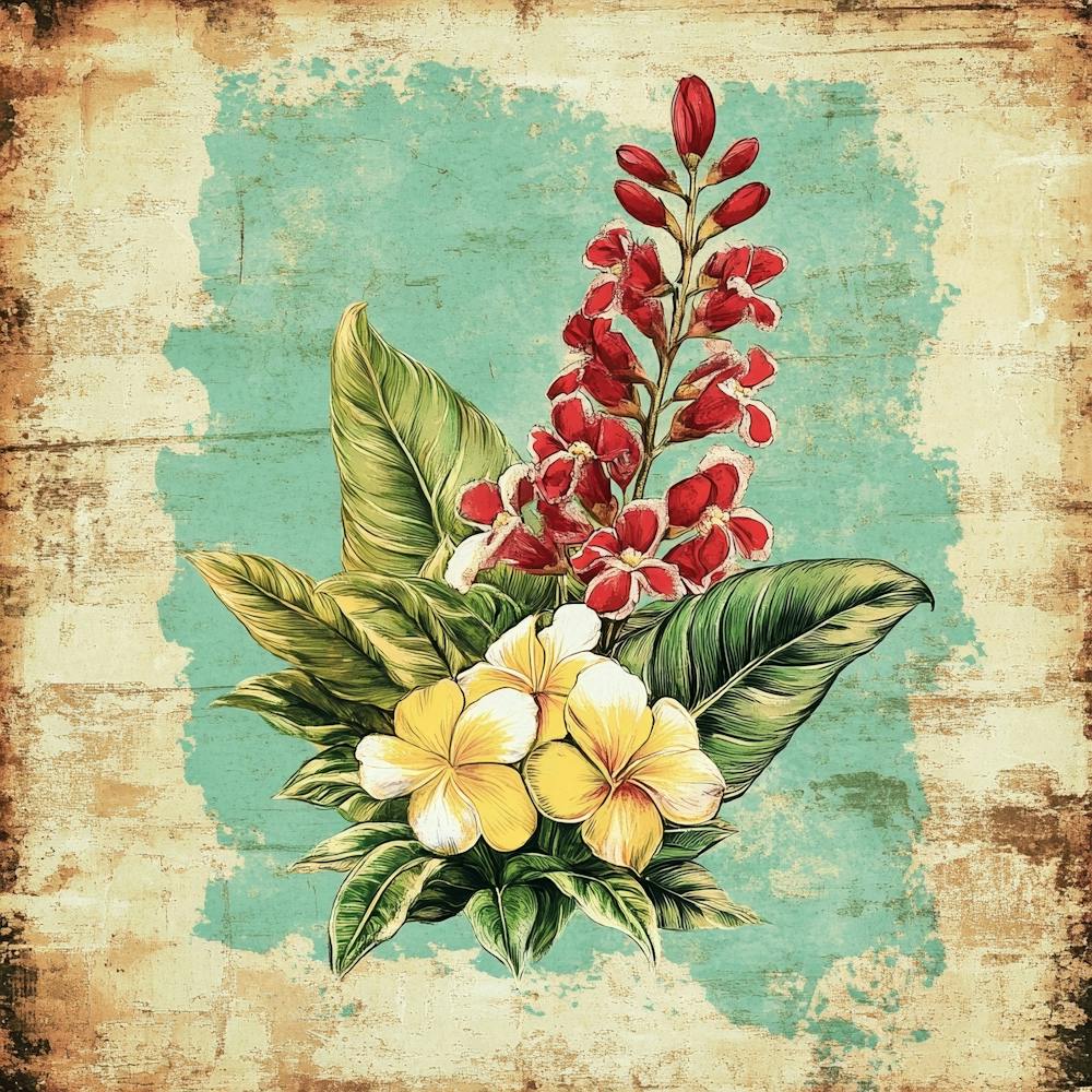 Hawaiian Flowers Art 4