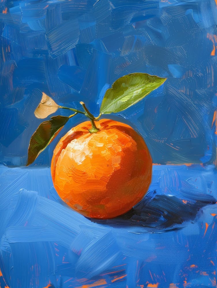 Orange On Blue 3