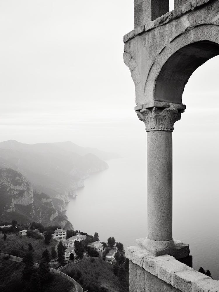 Ravello, Italy, Black And White Photography 3