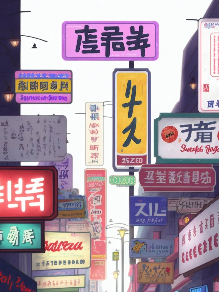 Street Signs Illustration