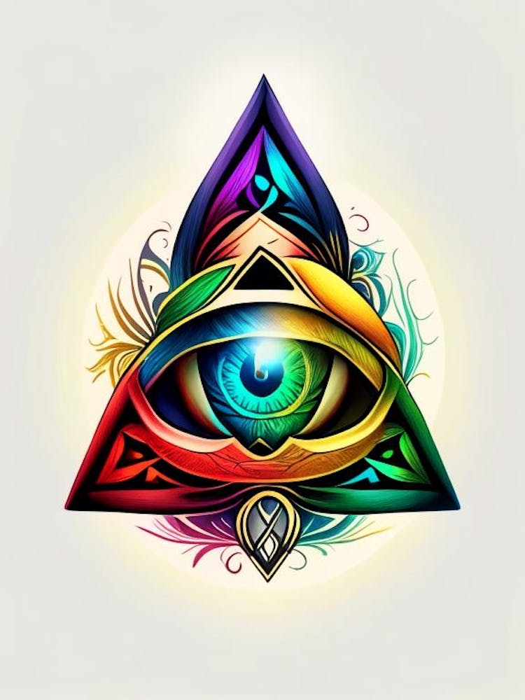 Triquetra, Symbol, Drittes Auge Tattoo 2
