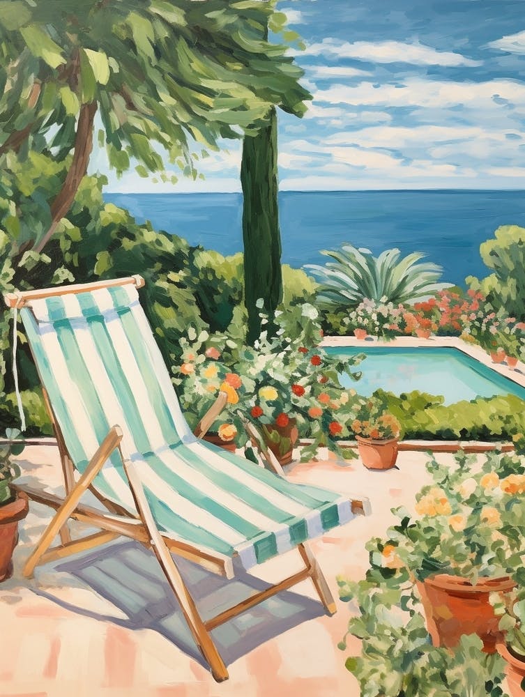 Sun Lounger By The Pool In Otranto Italy 2