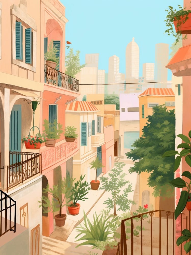 Beirut Lebanon 3 Illustration