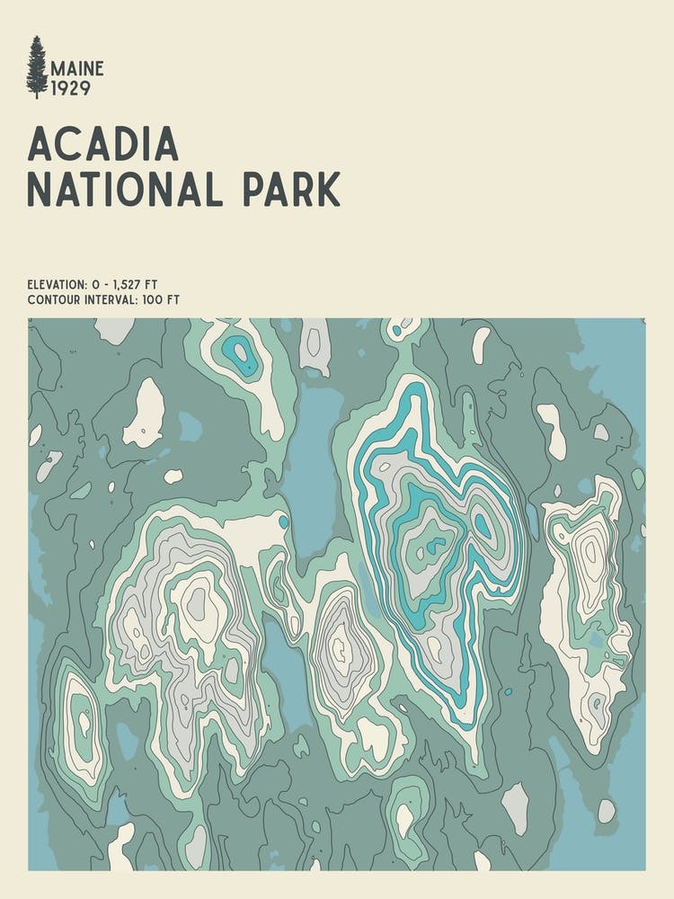 Acadia National Park Series Maine Usa