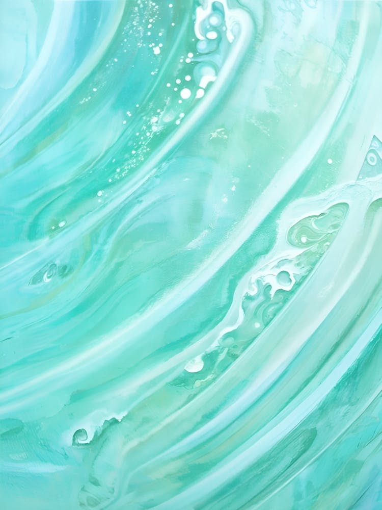 Abstract Sea Wave Painting