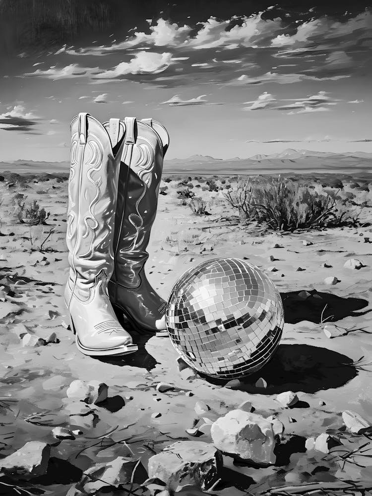 Cowboy Boots And Disco Ball